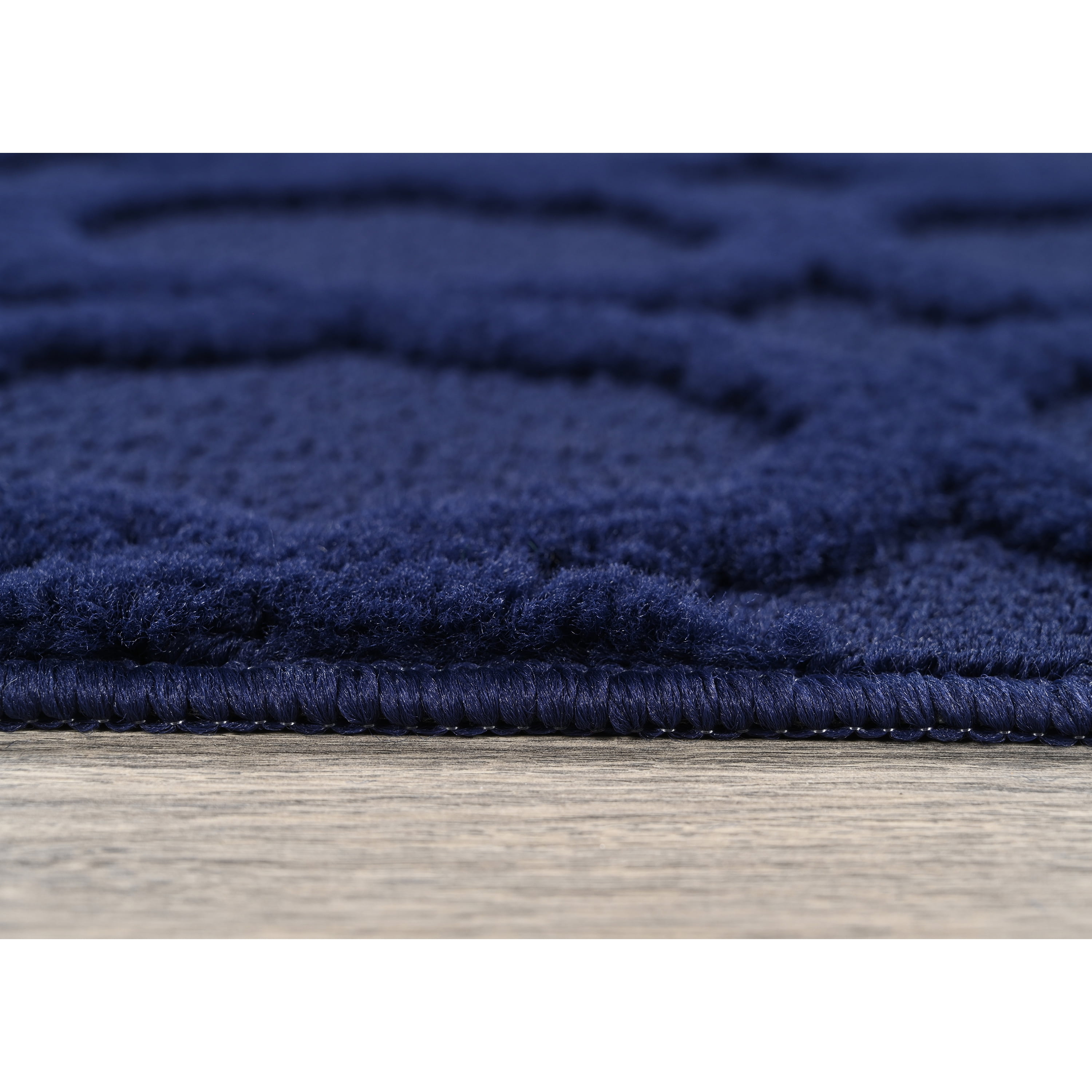 Garland Rug Garden Trellis Polypropylene Navy Square Indoor/Outdoor Area Rug, 6' x 6'