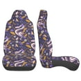 thumbnail image 3 of Pofeuu Snake And Floral Print Automotive Car Seat Covers Flat Cloth Full Set Seat Covers,Car Seat Covers front seats for Cars Trucks and SUVs(Two packs), 3 of 7