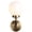 Brass Gold/Black, variant on JONATHAN Y Caleb 6" 1-Light Contemporary Transitional Iron/Glass LED Vanity Light, Brass Gold/Black/White