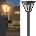 thumbnail image 1 of Muyoka Luz de pared solar al aire libre 8 modos Control remoto Luz de cerca solar Iluminación de recarga USB Sensor de movimiento Luz de pared para cobertizo de cubierta Muyoka Hogar, 1 of 7