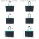 thumbnail image 5 of Bolsa de Playa Tote QOGiR Neopreno Multipropósito Gris Oscuro/Verde, 5 of 7