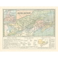 thumbnail image 2 of Monteith 32x26 White Modern Wood Framed Museum Art Print Titled - British Provinces Canada - Monteith 1882, 2 of 4