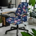 thumbnail image 2 of Renewold Shark Tropical Palm Leaf Office Chair Cover Executive Computer Chair Slipcover Stain Resistant High Back Chair Protector Home Decor Universal Fits, L, 2 of 7