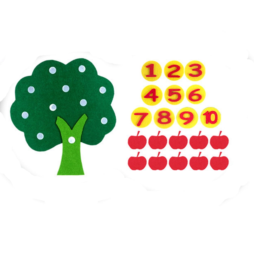 Montessori Education Supplies Apple Tree Toys Educational Toy Math Toy 