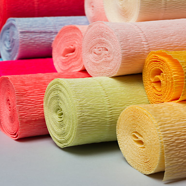 Crepe Paper Roll Crepe Paper Decoration 7.5ft Long 20 Inch Wide, Hot Pink 