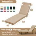 thumbnail image 6 of SDJPOI Outdoor Chaise Lounge Cushions,72×21×3in Patio Chair Cushion for Pool Beach（Beige,2pc）, 6 of 6