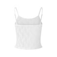 thumbnail image 3 of Suealasg Women Basic Floral Lace Camisole Casual Summer Sheer Sleeveless Crop Tops for Streetwear Clubwear, 3 of 9