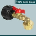 thumbnail image 6 of GASPRO Upgraded Propane Refill Adapter with Valve for 1 to 20 lb Tank Grill with 90-Degree Elbow Design, 6 of 7