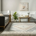 thumbnail image 5 of nuLOOM Acacia Raised Diamond Tasseled Area Rug, 8' 10" x 12', Acacia Multicolor, 5 of 5
