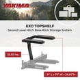 thumbnail image 6 of Yakima EXO TopShelf 2nd Level 2 SKS Lock Hitch Base Rack, 2 Pack, Black, 6 of 8
