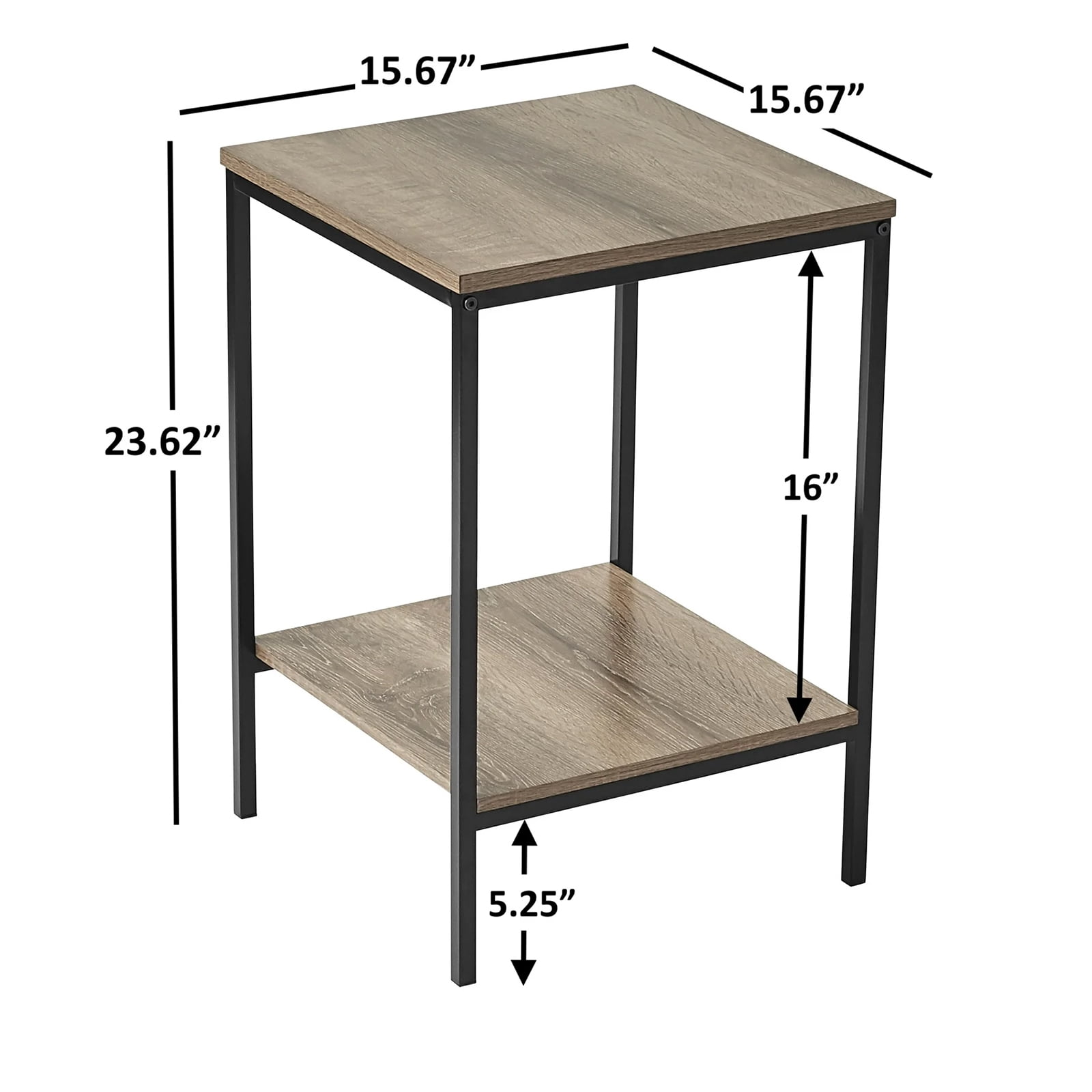Vebreda Contemporary 3 Piece Rectangular Particle Board Coffee Table