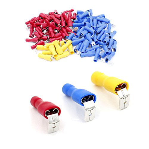 6.3mm Piggyback Insulated Crimp Spade Terminal Piggy Back Wire Cable Connector