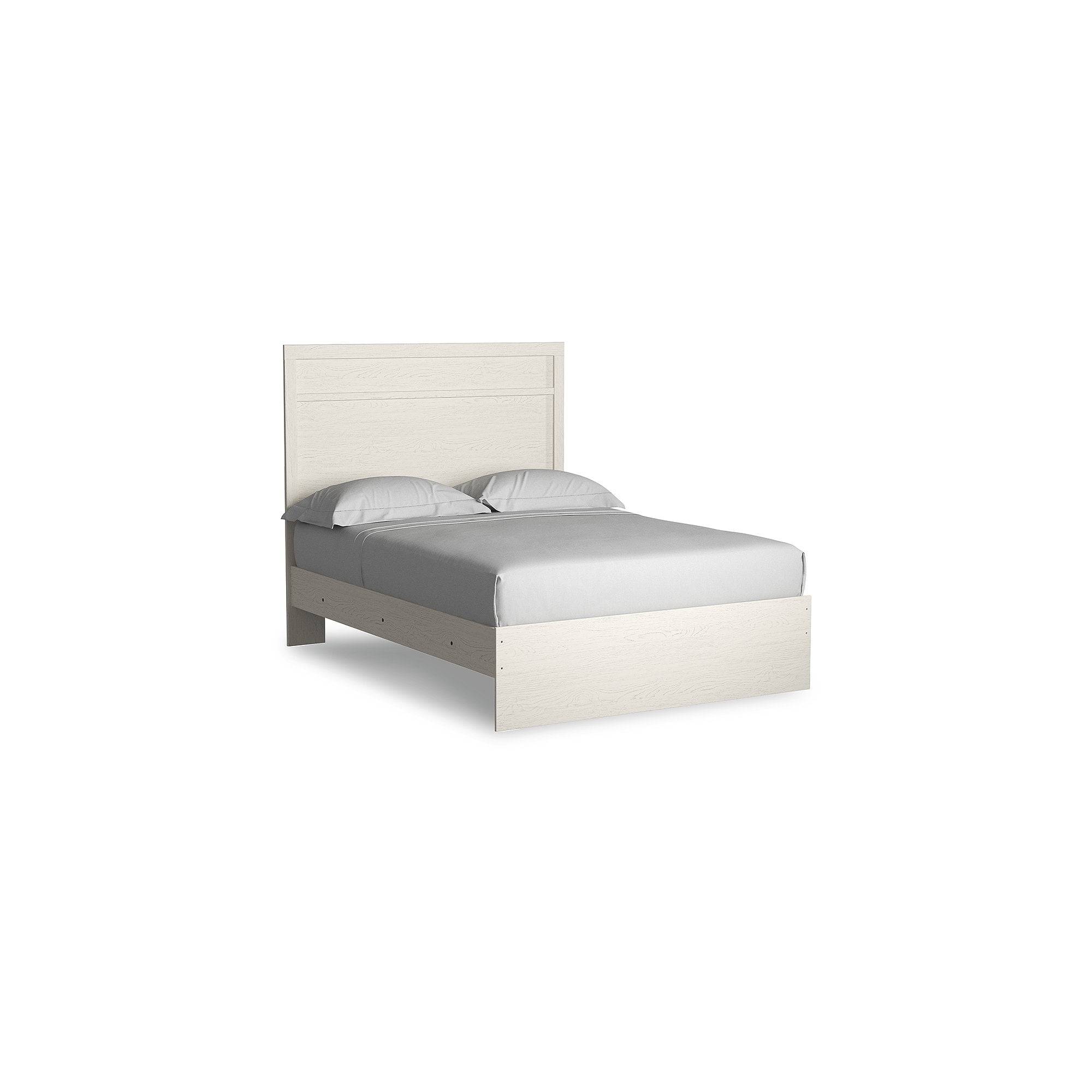 Signature Design by Ashley Stelsie Kids Full Panel Bed with Headboard and Footboard, White Finish