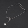 thumbnail image 4 of Boho Bird Branch Lariat Necklace Hollow Leaf Choker Silver Olive Drop Chain Jewelry for Women Christmas Gift, 4 of 4