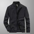 thumbnail image 2 of IROINNID Men's Storm Jacket Long Sleeve Solid Color Comfy Stand Collar Stretch Jacket Outdoor Windproof Wear-resistant Upper Jacket Vest, 2 of 7