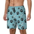thumbnail image 2 of Fotbe Cute Dog Footprints Men’s Swim Trunks Quick Dry Swim Shorts Board Shorts with Mesh Lining-3X-Large, 2 of 9