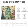 thumbnail image 5 of Merry Christmas Decorative Throw Pillow Covers, Tree Pink Porch Outdoor Home Decor, Polka Dots Stripes Holiday Cushion Case, 5 of 5