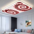 thumbnail image 3 of Ceiling Light Cover for Classroom, Abstract Explosion Tie Dye Magnetic Fluorescent Light Covers Filter for School,Office, 2X4&nbsp; FT, Pack of 2, Red White, 3 of 8