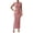 Pink, variant on BTFBM Women's Ruched Bodycon Dress Summer Casual Sleeveless Lightweight Back Slit Elegant Club Party Cocktail Maxi Dresses