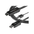 thumbnail image 3 of StarTech.com 2m (6ft) HDMI to DisplayPort Cable 4K 30Hz, Active HDMI 1.4 to DP 1.2 Adapter Converter Cable with Audio, USB Powered, Mac & Windows, HDMI Laptop to DP Monitor, Male/Male - Built-In USB Cable - Video cable - HDMI, USB (power only) male to DisplayPort male - 6.6 ft - black - 4K support, active, 3 of 6