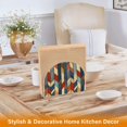 thumbnail image 6 of Yayeee Napkin Holder for Table Kitchen Paper Tissue Organization, Beige Geometric, 6 of 8