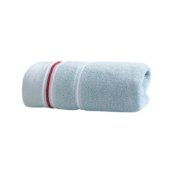 Cinvoph Spun Cottons Towels Highly Absorbent Ultra Soft Hand Towel for Bathroom Spa Gym Hotel 13"x29", Light Blue