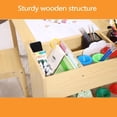 thumbnail image 3 of Luku Modern Toddler Craft Play Wood Activity Desk，Kids Art Table with Large Storage Shelves for Writing Drawing,Nursery, Children's Wooden Furniture for Daycare/Classroom/Home, 3 of 9