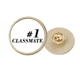 thumbnail image 1 of La temporada número 1 compañero de graduación. Broche de oro metálico circular, 1 of 3