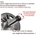thumbnail image 2 of Colliers à Ressort, 1 Pouce (25 mm) pour Haltères Lisses Ou Musculation Standard (Lot de 4), 2 of 5