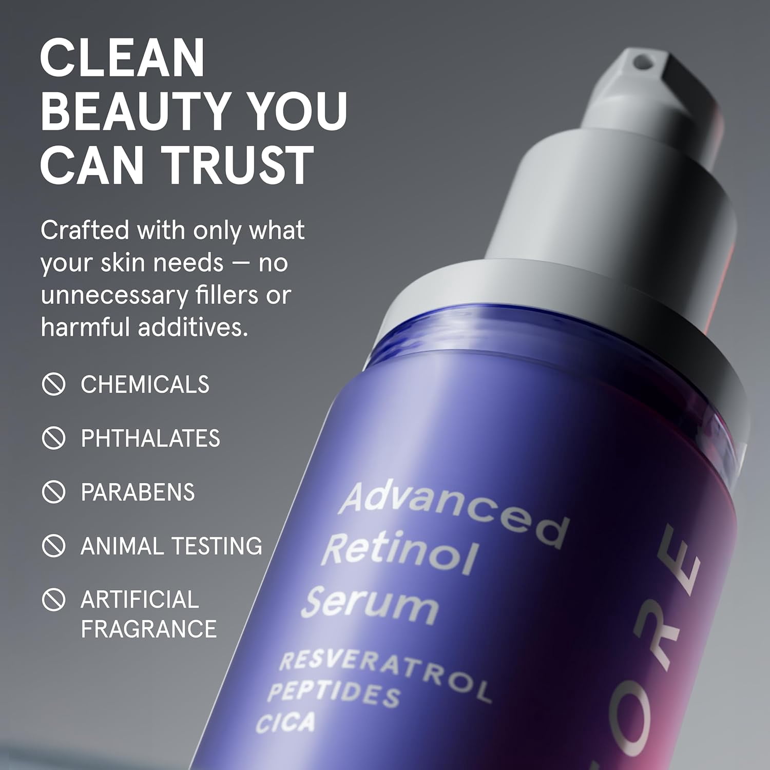 iRestore Retinol Serum for Face - 1% Retinol with Peptides & Hyaluronic Acid - Anti Aging Night Serum for Sensitive Skin - Fragrance Free, Reduces Fine Lines, Wrinkles, Uneven Tone & Texture