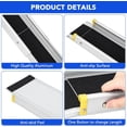 thumbnail image 3 of 2PC 600 Lbs 8 Ft Adjustable Telescoping Wheelchair Ramp 8-24 In Rise Aluminum Portable Ramp with Bag for Steps Curbs and Doorways, 3 of 7