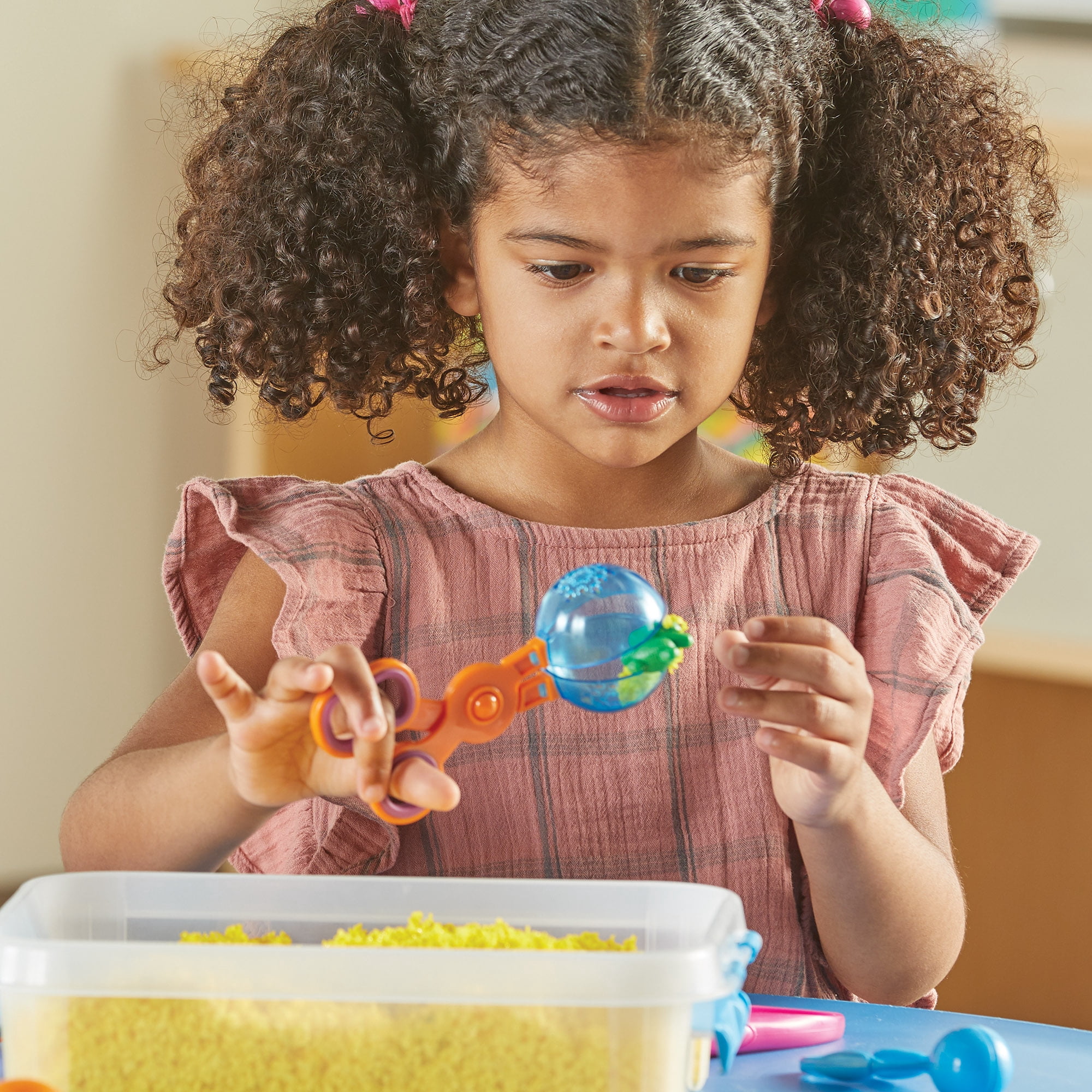 Learning Resources Helping Hands Fine Motor Tools Classroom Set,24 Pieces, Ages 3+, fine motor skills, teacher resources for classroom, sensory toys for toddlers, Scoopers and Tweezers toys