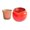 Red, variant on jiaroswwei 1 Set Flower Pot Dual Layer Shatterproof Plastic Decorative Plant Flower Pot with Water Container for Home