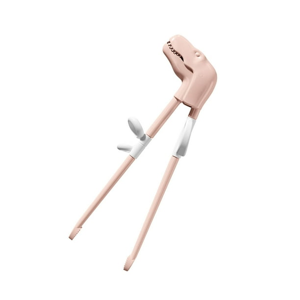 Palillos de entrenamiento,Niños Niños Adultos Entrenamiento Palillos Dibujos animados,Palillos de entrenamiento para niños Palillos,ayudante de palillo de aprendizaje acoplable derecho rosa