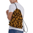 thumbnail image 3 of Kdxio Colorful Pineapple Print Drawstring Backpack Bag,Waterproof Draw String Back Sack, Gym Drawstring Bags Swim Bag For Unisex, 3 of 9