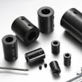 thumbnail image 5 of Shaft Coupling, 1" Bore 2" OD 3" Length Black Oxide Plated with Hex Wrench(4 Screws Each Coupling), 5 of 6