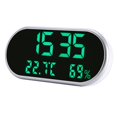 thumbnail image 2 of Réveil Numérique, Réveil Miroir Numérique LED Réveil Horloge Robuste et Difficile, 2 of 12
