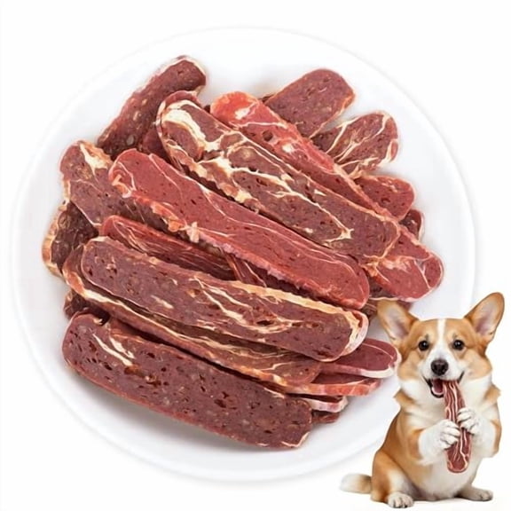 MULTIBITES 17.6oz Beef Dog Treats - Natural Beefhide Dental Chews