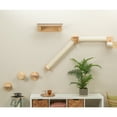 thumbnail image 2 of TRIXIE Wall Set 6 Multi-Level Wall Mounted Cat Perch System w-Corner Sisal Posts, Natural, 2 of 6