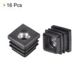 thumbnail image 3 of Unique Bargains 16 Pcs Insert de Roulette 0.78'x0.78 Pieds avec Filetage, Filetage Carré M8 pour Meubles, 3 of 6
