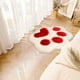 thumbnail image 4 of Rugísimos de Lana Imitada, Alfombrilla en Forma de Pata, Peluche Largo, para Salón/Recámara, Alfombrilla de Pared, para Hogares, Lana Sintética, Alfombrilla de Estilo Moderno, para Decoración, 4 of 7