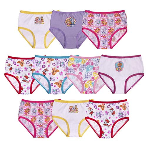 Paw Patrol Toddler Girl Panty Multipacks, Paw TG 10pk, 4T 