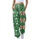 thumbnail image 2 of Pincandy Women's St. Patrick's Day Pants - Printed, Elastic Waist with Tie & Pockets, Cuffed Leg for Holiday & Daily Wear, 2 of 5