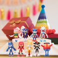 thumbnail image 1 of Juego de figuras de juguete de Anime, modelo de estatua de juego caliente, adorno de muñeca de PVC para dormitorio, mesita de noche y sala de estar, 9 Uds., 1 of 9