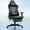 Black, variant on GTRACING High Back Racing Style Gaming Office Chair with Footrest and Adjustable Reclining Backrest, Red