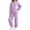 Purple, variant on ITSAME Girls 2 Piece Long Sleeve Crewneck Sweatshirt and Jogger Sweatpants Set Kids Casual Athletic Outfit Size 10