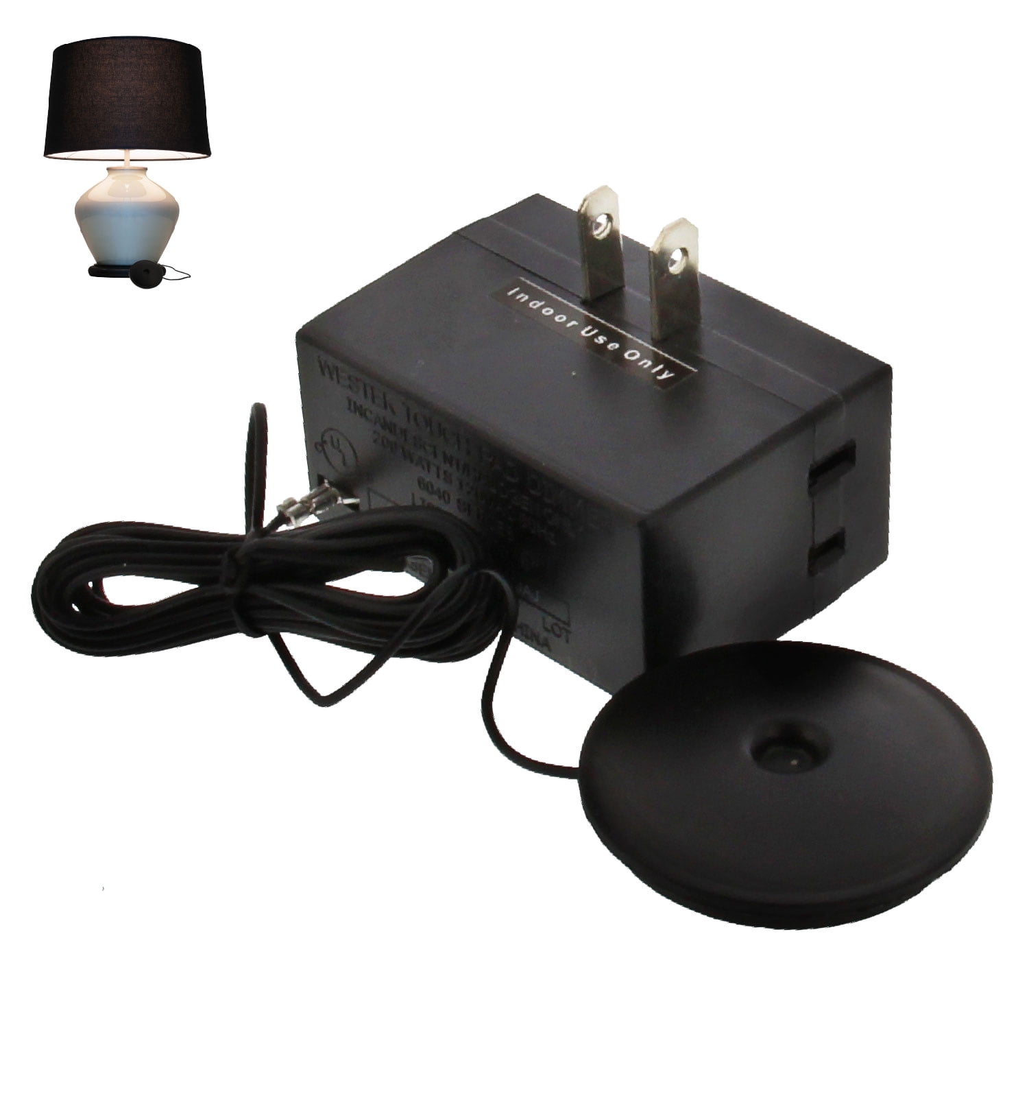 Westek 6043BC 200W 3Level Touch Pad Dimmer Black 2 Pack Walmart