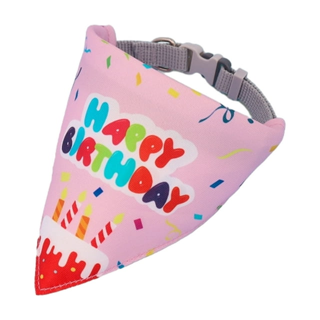 serony Bavoir d'Anniversaire pour Animaux Foulard