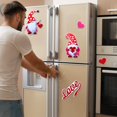 thumbnail image 7 of 7 Pieces Valentines Day Refrigerator Magnets Gnome Heart Truck Love Magnets Stickers Car Reflective Magnets for Valentine's Day Decorations, Fridge Metal Door Mailbox Locker Office Cabinets Decor, 7 of 7