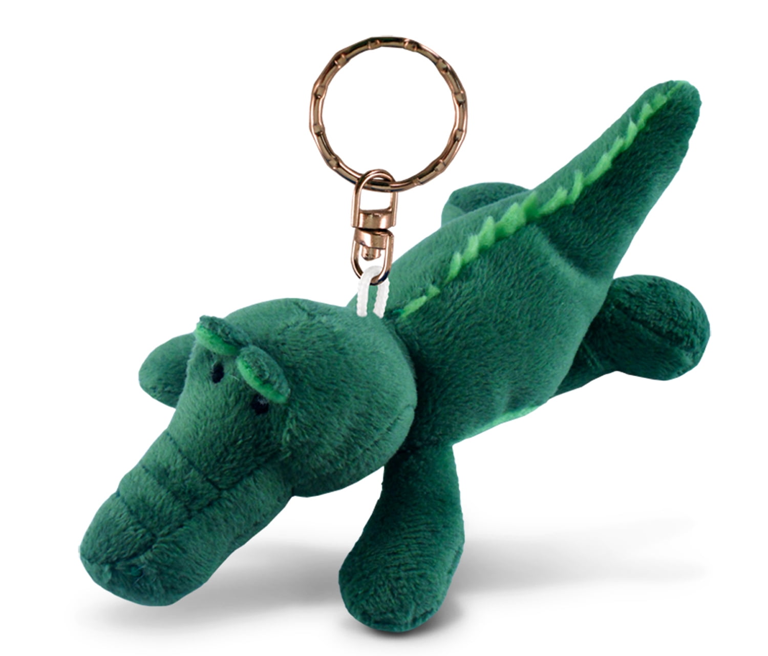 Puzzled Alligator Plush Keychain Stuffed Animal Toy Soft Fur Wild